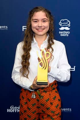 Hannah Schiller bei der Verleihung des Deutschen Schauspielpreises 2021 im Restaurant Spindler & Klatt. Berlin, 03.09.2021