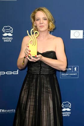Katrin Wichmann bei der Verleihung des Deutschen Schauspielpreises 2021 im Restaurant Spindler & Klatt. Berlin, 03.09.2021