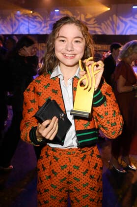 Hannah Schiller bei der Verleihung des Deutschen Schauspielpreises 2021 im Restaurant Spindler & Klatt. Berlin, 03.09.2021