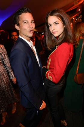 Tim Oliver Schultz und Luise Befort bei der Verleihung des Deutschen Schauspielpreises 2021 im Restaurant Spindler & Klatt. Berlin, 03.09.2021
