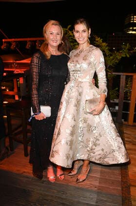 Rebecca Kunikowski und Begleitung bei der Verleihung des Deutschen Schauspielpreises 2021 im Restaurant Spindler & Klatt. Berlin, 03.09.2021