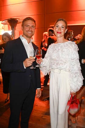 Leo Reisinger und Wolke Hegenbarth bei der Verleihung des Deutschen Schauspielpreises 2021 im Restaurant Spindler & Klatt. Berlin, 03.09.2021