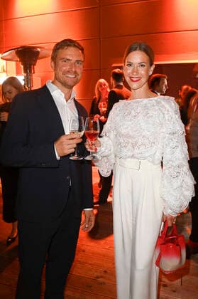 Leo Reisinger und Wolke Hegenbarth bei der Verleihung des Deutschen Schauspielpreises 2021 im Restaurant Spindler & Klatt. Berlin, 03.09.2021