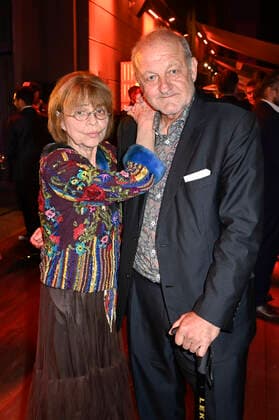 Cornelia Froboess und Leonard Lansink bei der Verleihung des Deutschen Schauspielpreises 2021 im Restaurant Spindler & Klatt. Berlin, 03.09.2021