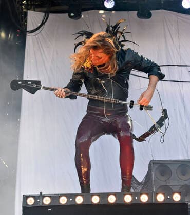 Tilbage Til Live Det danske band D-A-D paa scenen paa Refshaleoeen loerdag den 4. september 2021. Under overskriften Tilbage Til Live er ni af landets stoerste festivaler sammen om at skabe oplevelser med livemusikken og faellesskabet i centrum med en udendoers koncertdag paa Refshaleoeen i Koebenhavn.. , Copenhagen Copyright: TorbenxChristensen TorbenxChristensenx cop108 spdk20210904-190903-L