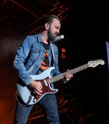 Tilbage Til Live Det danske band Dizzy Mizz Lizzy paa scenen paa Refshaleoeen loerdag den 4. september 2021. Under overskriften Tilbage Til Live er ni af landets stoerste festivaler sammen om at skabe oplevelser med livemusikken og faellesskabet i centrum med en udendoers koncertdag paa Refshaleoeen i Koebenhavn.. , Copenhagen Copyright: TorbenxChristensen TorbenxChristensenx cop108 spdk20210904-221803-L