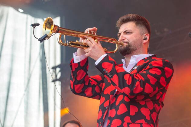 Louis von Druckluft live beim Üvverm Horizont Konzert auf dem OpenAir-Port Festival 2021 am Flughafen Köln Bonn. Köln, 04.09.2021