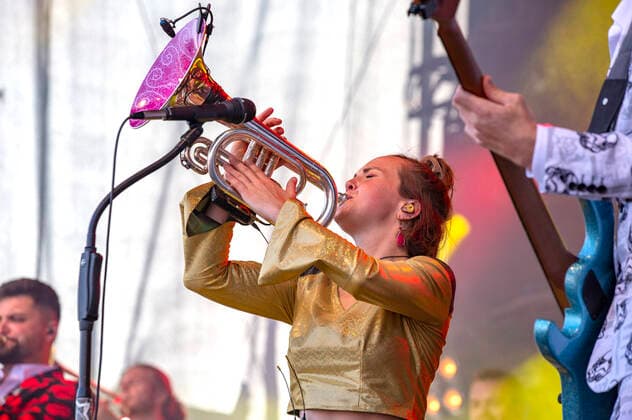 Druckluft live beim Üvverm Horizont Konzert auf dem OpenAir-Port Festival 2021 am Flughafen Köln Bonn. Köln, 04.09.2021
