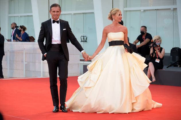 78th Venice Film Festival 2021, Red carpet Kineo Prize. Pictured: Marco Bacini, Federica Panicucci  Copyright: xAlbertoxTerenghi Venice2021x xIPx xVenezia2020x