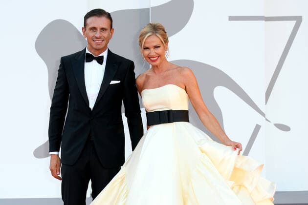 78th Venice Film Festival 2021, Red carpet Kineo Prize. Pictured: Marco Bacini, Federica Panicucci  Copyright: xManuelexMangiarottix xIPAx xVenezia2020x