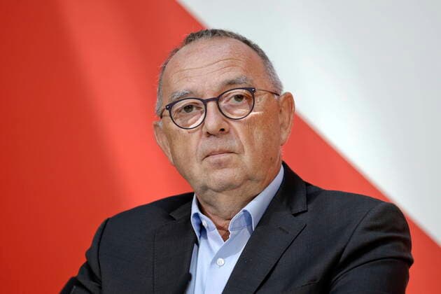 06.09.2021, Berlin, Deutschland - Foto: Der SPD-Vorsitzende Norbert Walter-Borjans, anlaesslich einer Pressekonferenz im Willy-Brandt-Haus in Berlin. *** 06 09 2021, Berlin, Germany Photo SPD chairman Norbert Walter Borjans, during a press conference at the Willy Brandt House in Berlin