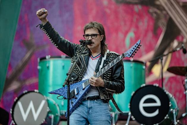 September 6, 2021, Seattle, Washington, USA: Seattle, WA - SEPTEMBER 06, 2021 : Rivers Cuomo of the rock band Weezer performs to a sold out crowd during the Hella Mega Tour at T-Mobile Park on September 06, 202 1 in Seattle, Washington. Photo Xander Deccio imageSPACE Seattle USA - ZUMAs181 20210906_zea_s181_212 Copyright: xImagespacex