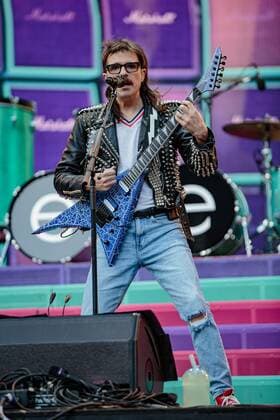 September 6, 2021, Seattle, Washington, USA: Seattle, WA - SEPTEMBER 06, 2021 : Rivers Cuomo of the rock band Weezer performs to a sold out crowd during the Hella Mega Tour at T-Mobile Park on September 06, 202 1 in Seattle, Washington. Photo Xander Deccio imageSPACE Seattle USA - ZUMAs181 20210906_zea_s181_203 Copyright: xImagespacex