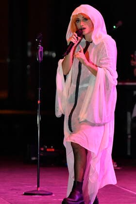 Italy: Veronica Lucchesi La Rappresentante di Lista Veronica Lucchesi from La Rappresentante di Lista (The List Representative) during the concert at the Cavea Auditorium Parco della Musica, Rome. Rome Italy Copyright: DomenicoxCippitelli