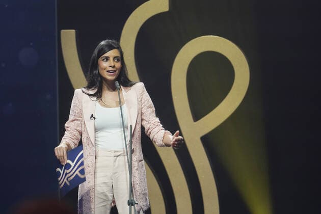 Verleihung DEUTSCHER SCHAUSPIELPREIS 2021 Collien Ulmen-Fernandes bei der Verleihung DEUTSCHER SCHAUSPIELPREIS 2021 im Spindler und Klatt in Berlin *** DEUTSCHER SCHAUSPIELPREIS 2021 award ceremony Collien Ulmen Fernandes at the DEUTSCHER SCHAUSPIELPREIS 2021 award ceremony at Spindler and Klatt in Berlin Copyright: xEventpressx