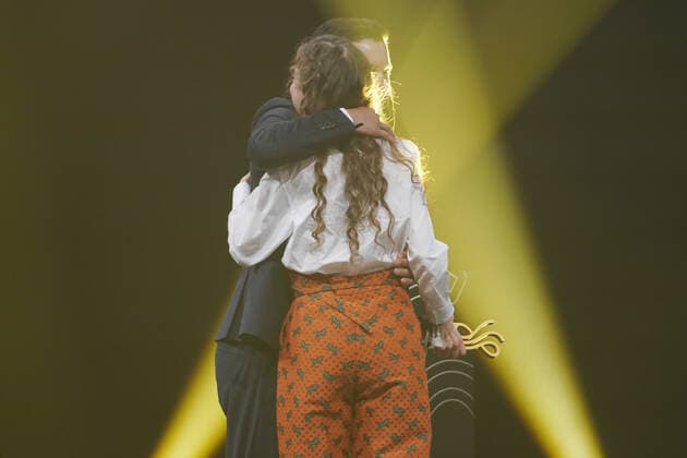 Verleihung DEUTSCHER SCHAUSPIELPREIS 2021 Tim Oliver Schultz mit Hannah Schiller bei der Verleihung DEUTSCHER SCHAUSPIELPREIS 2021 im Spindler und Klatt in Berlin Copyright: xEventpressx
