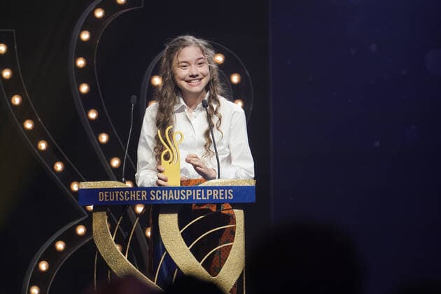 Verleihung DEUTSCHER SCHAUSPIELPREIS 2021 Hannah Schiller bei der Verleihung DEUTSCHER SCHAUSPIELPREIS 2021 im Spindler und Klatt in Berlin Copyright: xEventpressx