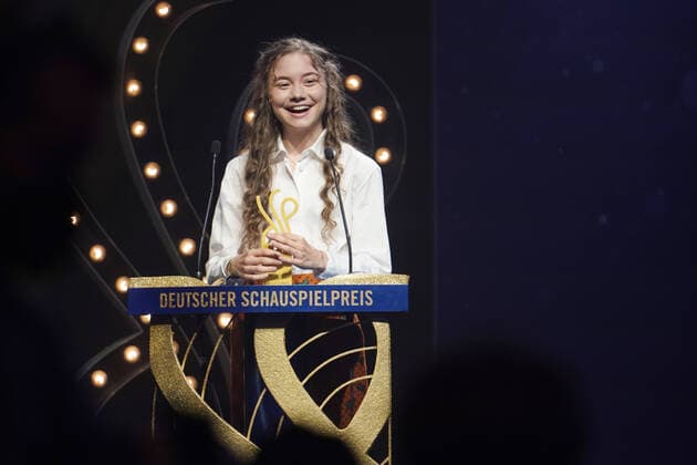 Verleihung DEUTSCHER SCHAUSPIELPREIS 2021 Hannah Schiller bei der Verleihung DEUTSCHER SCHAUSPIELPREIS 2021 im Spindler und Klatt in Berlin Copyright: xEventpressx
