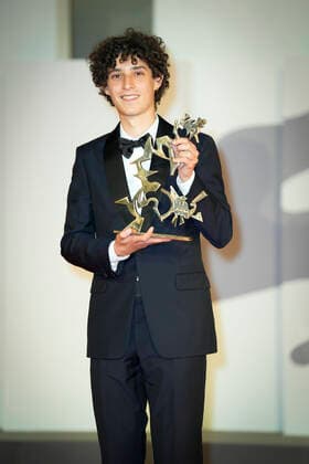 Foto IPP Daniele Cifala™ Venezia 10 09 2021 The 78th Venice Film Festival - Award Winners Photocall - The 78th Venice International Film Festival - nella foto: Filippo Scotti Italy Photo Press - World Copyright