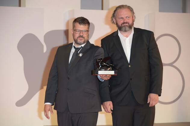 78th Venice film festival The pictured winners: Ivan ostrochovsky and Peter kerekes  Copyright: xAlbertoxTerenghix xIPAx xIPAx xVenezia2000x