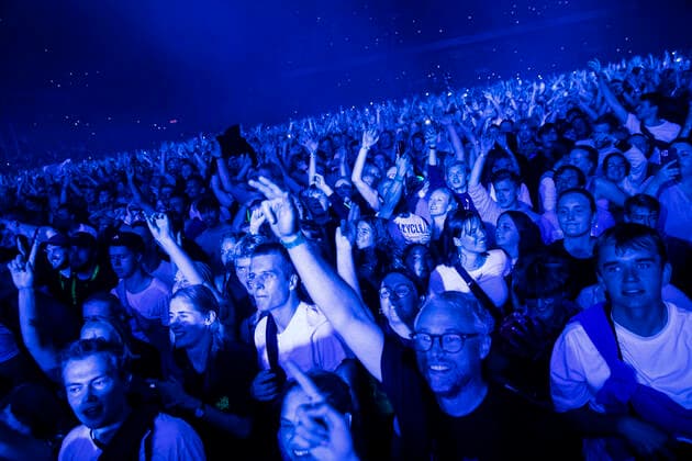 Det danske band The Minds of 99 giver koncert i Parken loerdag den 11. september 2021.. , Copyright: OlafurxSteinarxRyexGestsson OlafurxSteinarxGestssonx cop200 spdk20210912-023454-L