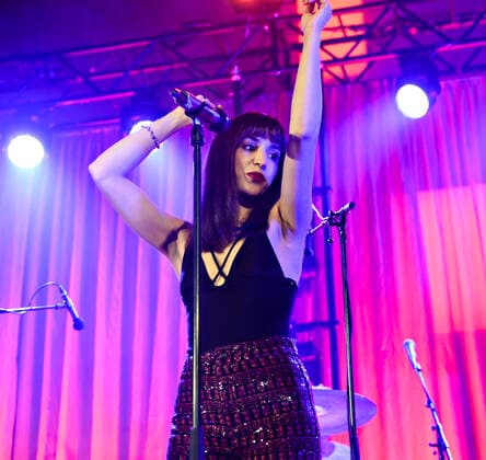 Gruppen Kalaha paa scenen under P6 BEAT Rocker Koncerthuset loerdag den 11. september 2021. For ottende gang afholder P6 radiokanalen P6 BEAT Rocker Koncerthuset, hvor det ypperligste den danske musikscene kan praestere spiller live i DR Koncerthuset. Showet er ogsaa en markering af P6 BEATs 10 aars foedselsdag.. , Copenhagen