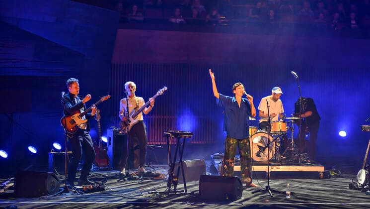 Lucky Lo paa scenen under P6 BEAT Rocker Koncerthuset loerdag den 11. september 2021. For ottende gang afholder P6 radiokanalen P6 BEAT Rocker Koncerthuset, hvor det ypperligste den danske musikscene kan praestere spiller live i DR Koncerthuset. Showet er ogsaa en markering af P6 BEATs 10 aars foedselsdag.. , Copenhagen
