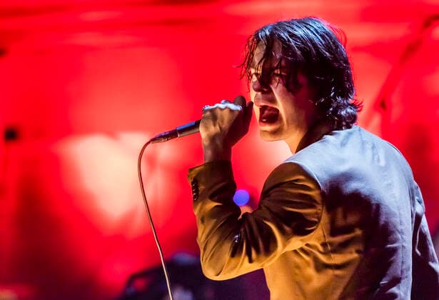 Gruppen Iceage paa scenen under P6 BEAT Rocker Koncerthuset loerdag den 11. september 2021. For ottende gang afholder P6 radiokanalen P6 BEAT Rocker Koncerthuset, hvor det ypperligste den danske musikscene kan praestere spiller live i DR Koncerthuset. Showet er ogsaa en markering af P6 BEATs 10 aars foedselsdag.. , Copenhagen