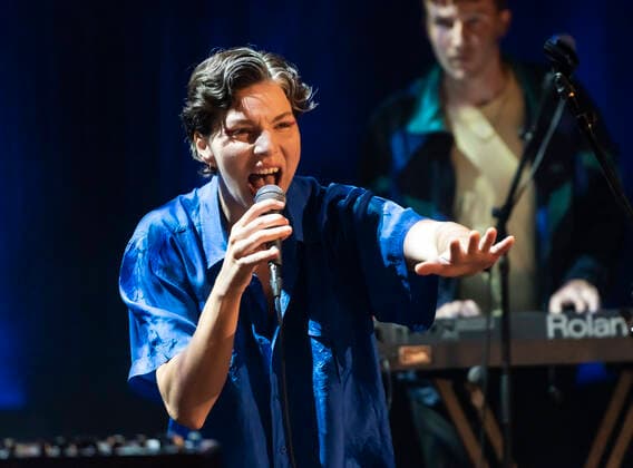 Lucky Lo paa scenen under P6 BEAT Rocker Koncerthuset loerdag den 11. september 2021. For ottende gang afholder P6 radiokanalen P6 BEAT Rocker Koncerthuset, hvor det ypperligste den danske musikscene kan praestere spiller live i DR Koncerthuset. Showet er ogsaa en markering af P6 BEATs 10 aars foedselsdag.. , Copenhagen