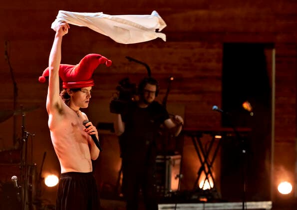 Bisse paa scenen under P6 BEAT Rocker Koncerthuset loerdag den 11. september 2021. For ottende gang afholder P6 radiokanalen P6 BEAT Rocker Koncerthuset, hvor det ypperligste den danske musikscene kan praestere spiller live i DR Koncerthuset. Showet er ogsaa en markering af P6 BEATs 10 aars foedselsdag.. , Copenhagen