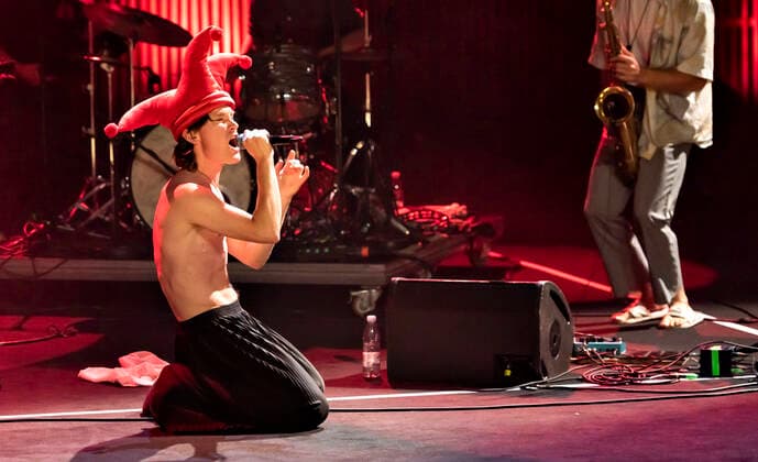 Bisse paa scenen under P6 BEAT Rocker Koncerthuset loerdag den 11. september 2021. For ottende gang afholder P6 radiokanalen P6 BEAT Rocker Koncerthuset, hvor det ypperligste den danske musikscene kan praestere spiller live i DR Koncerthuset. Showet er ogsaa en markering af P6 BEATs 10 aars foedselsdag.. , Copenhagen