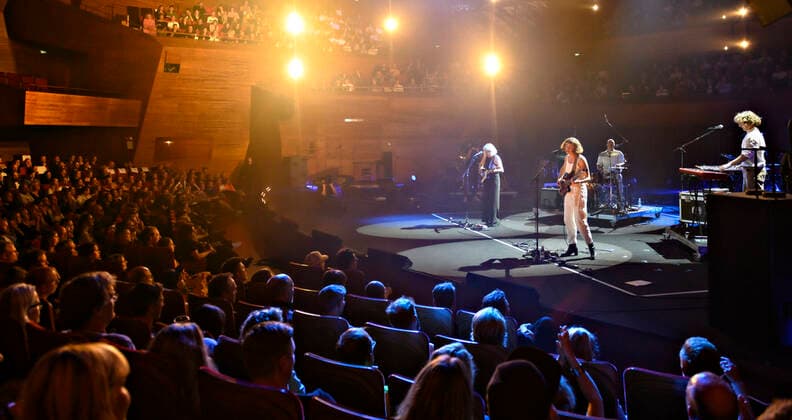 Gruppen Prisma paa scenen under P6 BEAT Rocker Koncerthuset loerdag den 11. september 2021. For ottende gang afholder P6 radiokanalen P6 BEAT Rocker Koncerthuset, hvor det ypperligste den danske musikscene kan praestere spiller live i DR Koncerthuset. Showet er ogsaa en markering af P6 BEATs 10 aars foedselsdag.. , Copenhagen