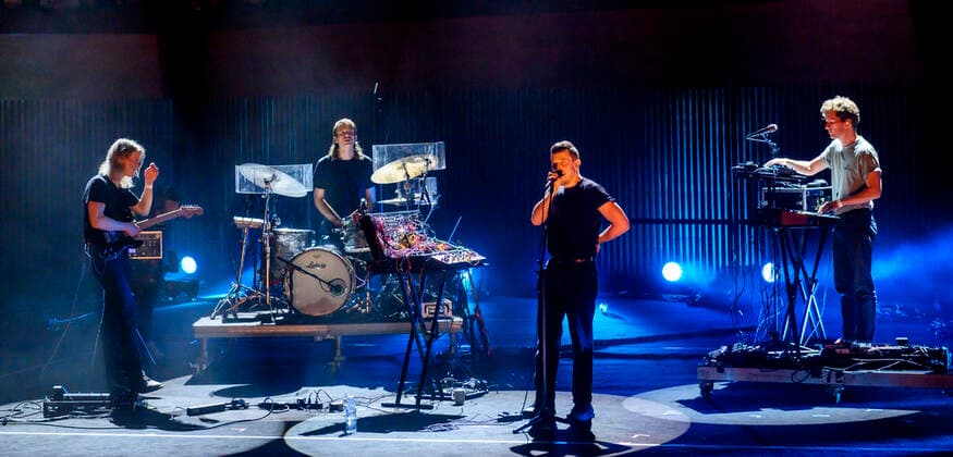 Blaue Blume paa scenen under P6 BEAT Rocker Koncerthuset loerdag den 11. september 2021. For ottende gang afholder P6 radiokanalen P6 BEAT Rocker Koncerthuset, hvor det ypperligste den danske musikscene kan praestere spiller live i DR Koncerthuset. Showet er ogsaa en markering af P6 BEATs 10 aars foedselsdag.. , Copenhagen