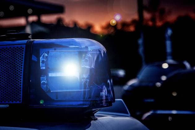 Bamberg, Deutschland 11. September 2021: Ein Einsatzfahrzeug der Polizei, Streifenwagen mit Blaulicht in Bamberg. Bayern *** Bamberg, Germany 11 September 2021 A police car, patrol car with blue lights in Bamberg Bavaria Copyright: xFotostandx xK.xSchmittx