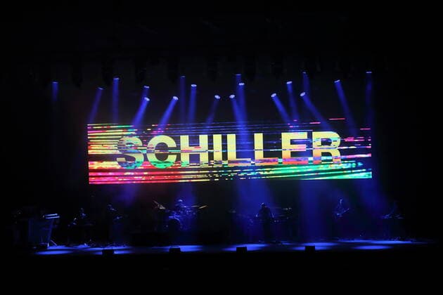 Christopher von Deylen alias Schiller bei einem Konzert in der Waldbühne in Berlin, 11. September 2021. Schiller Konzert Waldbühne