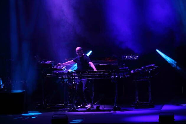 Christopher von Deylen alias Schiller bei einem Konzert in der Waldbühne in Berlin, 11. September 2021. Schiller Konzert Waldbühne