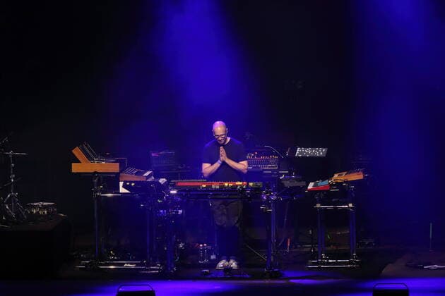 Christopher von Deylen alias Schiller bei einem Konzert in der Waldbühne in Berlin, 11. September 2021. Schiller Konzert Waldbühne
