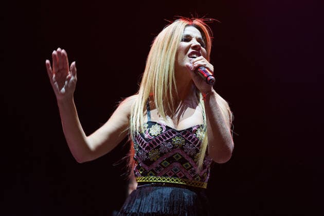 September 11, 2021, Madrid, Spain: Natalia Rodriguez performs on stage during the El Ultimo Aplauso concert in support of those affected by the covid-19 at IFEMA in Madrid. Madrid Spain - ZUMAs197 20210911_zaa_s197_434 Copyright: xAtilanoxGarciax