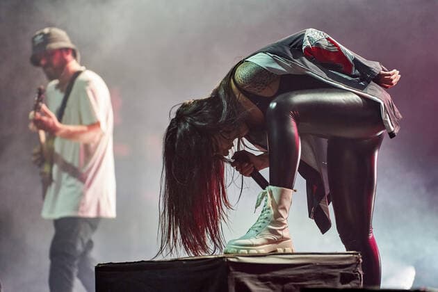 Jinjer Konzert in Moskau September 10, 2021, Moscow, Russia: Tatiana Shmaylyuk of Jinjer band performs live on stage at the 1930 Moscow. Moscow Russia - ZUMAs197 20210910_zaa_s197_539 Copyright: xMihailxSiergiejeviczx