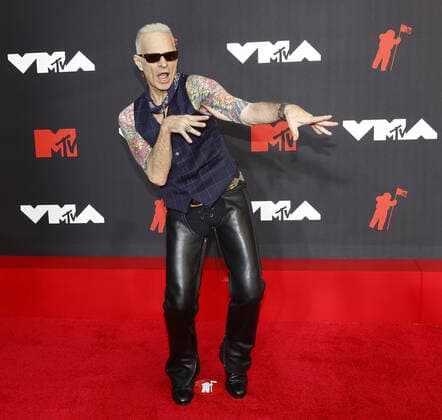 David Lee Roth arrives on the red carpet at the 38th annual MTV Video Music Awards at Barclays Center in New York City on Sunday, September 12, 2021.  NYP20210912121 JOHNxANGELILLO