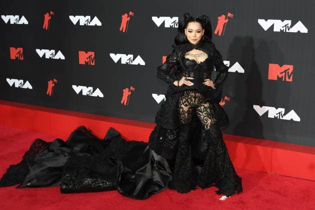 NEW YORK, NY- SEPTEMBER 12: Bella Poarch at the 2021 MTV Video Music Awards at Barclays Center on September 12, 2021 in Brooklyn, New York City. Copyright: xJohnxPalmerx
