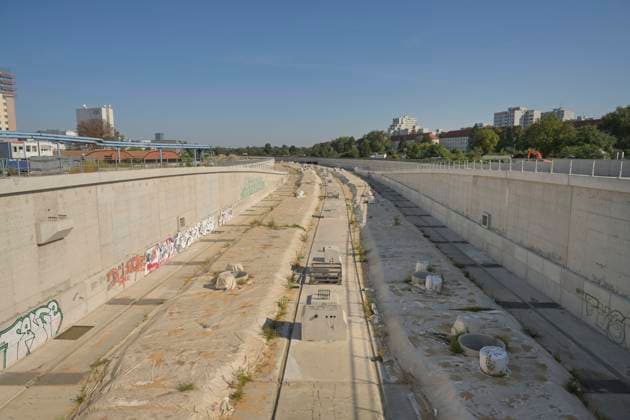Neubau Autobahn A100, Höhe Sonnenallee, Neukölln, Berlin, Deutschland *** New construction motorway A100, height Sonnenallee, Neukölln, Berlin, Germany