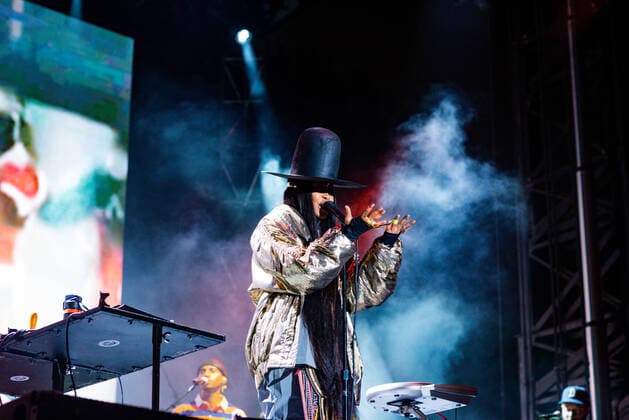 September 12, 2021, Chicago, Illinois, USA: CHICAGO, IL - SEPTEMBER 12h: Erykah Badu headlines Day 3 at Pitchfork 2021 in Chicago Illinois. ( imageSPACE) Chicago USA - ZUMAs181 20210912_zea_s181_181 Copyright: xAnniexLesserx