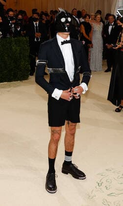 Evan Mock attends The Met Gala at The Metropolitan Museum of Art celebrating the opening of In America: A Lexicon of Fashion in New York City on Monday, September 13, 2021.  NYP20210913514 JOHNxANGELILLO