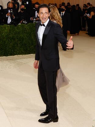 Adrien Brody attends The Met Gala at The Metropolitan Museum of Art celebrating the opening of In America: A Lexicon of Fashion in New York City on Monday, September 13, 2021.  NYP202109135205 JOHNxANGELILLO