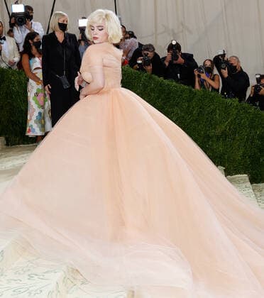 Billie Eilish arrives for The Met Gala at The Metropolitan Museum of Art celebrating the opening of In America: A Lexicon of Fashion in New York City on Monday, September 13, 2021.  NYP202109135271 JOHNxANGELILLO