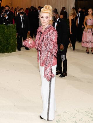 Kristen Stewart arrives for The Met Gala at The Metropolitan Museum of Art celebrating the opening of In America: A Lexicon of Fashion in New York City on Monday, September 13, 2021.  NYP20210913590 JOHNxANGELILLO