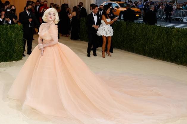 Billie Eilish arrives for The Met Gala at The Metropolitan Museum of Art celebrating the opening of In America: A Lexicon of Fashion in New York City on Monday, September 13, 2021.  NYP20210913623 JOHNxANGELILLO