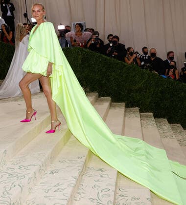 Diane Kruger arrives for The Met Gala at The Metropolitan Museum of Art celebrating the opening of In America: A Lexicon of Fashion in New York City on Monday, September 13, 2021.  NYP20210913570 JOHNxANGELILLO
