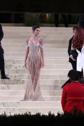 September 13, 2021, New York City, New York, USA: KENDALL JENNER attends the Met Gala 2021 celebrating Ã¢â‚¬oeIn America:A Lexicon of FashionÃ¢â‚¬Â.The Metropolitan Museum of Art, NYC.September 13, 2021. New York City USA - ZUMAms4_ 20210913_zaf_ms4_006 Copyright: xSoniaxMoskowitzxGordonx